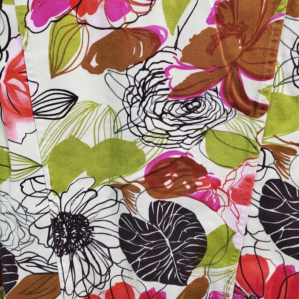 Tropical Print Jeans Jacket - Picture 3 of 3